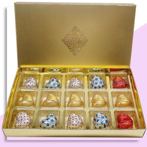 Luxury Box Filled With Gourmet Chocolates (15 Pcs) - Flowers to Nepal - FTN