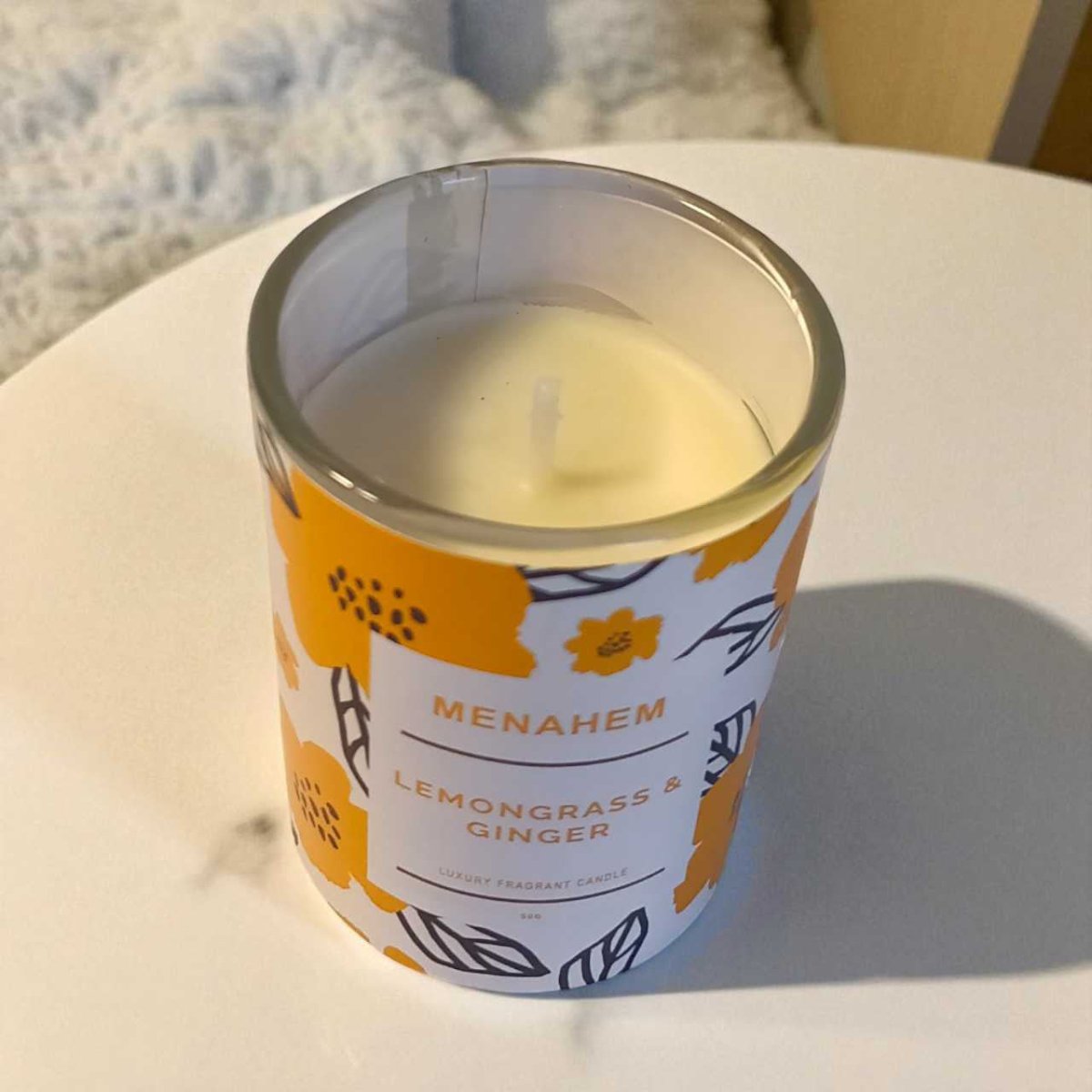 Luxury Lemongrass & Ginger Fragrance Candle 50g - Flowers to Nepal - FTN