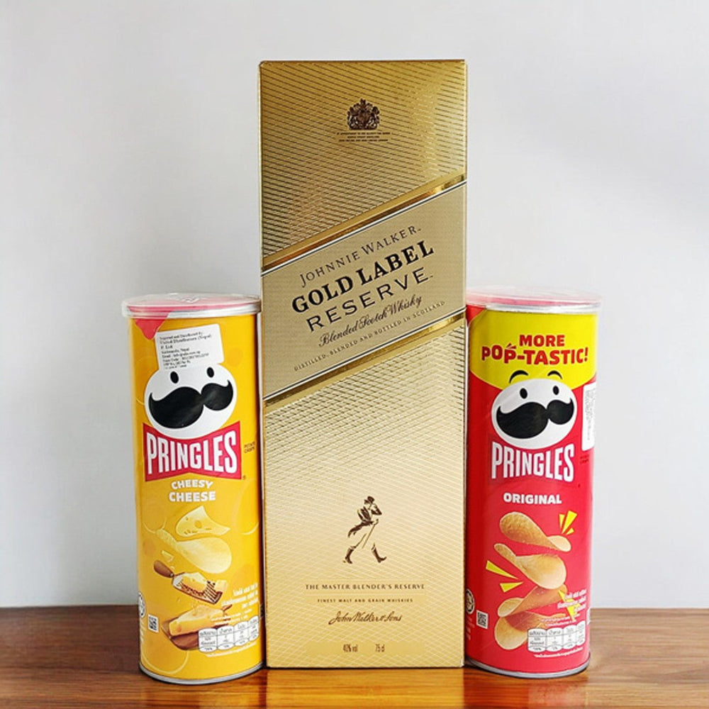 Luxury Whisky & Savory Snacks Gift Pack - Flowers to Nepal - FTN