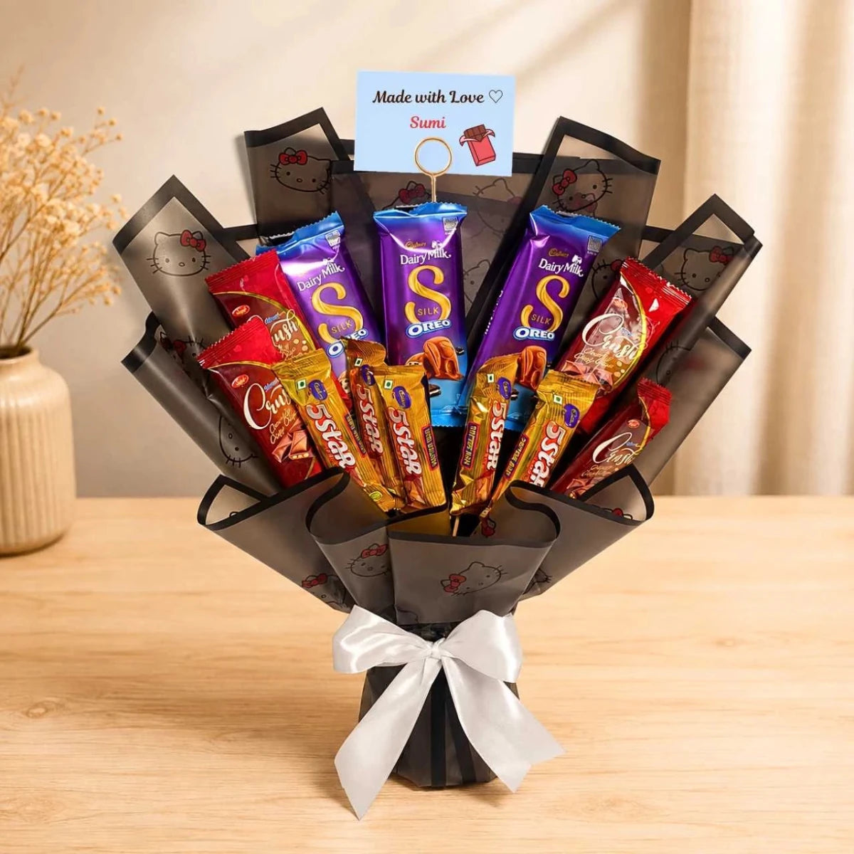 Made with Love Personalized Chocolate Bouquet - Flowers to Nepal - FTN