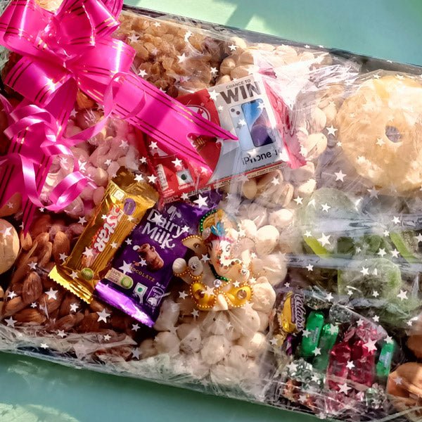 
                  
                    Magic Masala Tray (Dried Nuts & Fruits with Chocolates) - Flowers to Nepal - FTN
                  
                