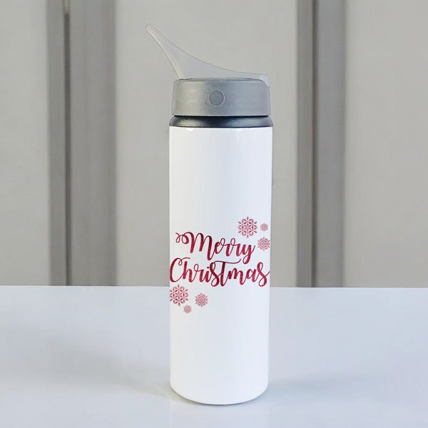 Merry Christmas Sublimation Bottle 750ml - Flowers to Nepal - FTN