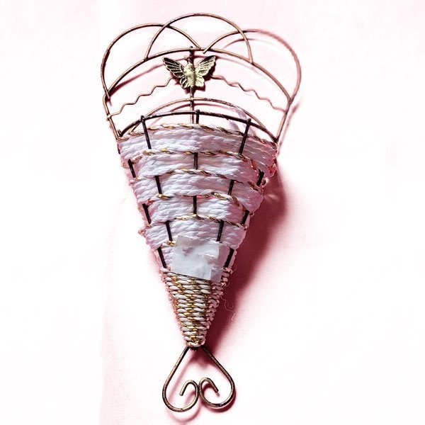 Metal Cone Basket - Flowers to Nepal - FTN