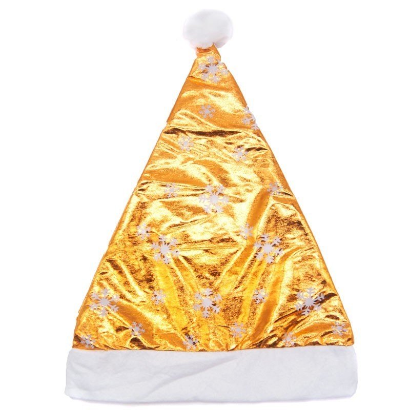 
                  
                    Metallic Gold Christmas Santa Cap - Flowers to Nepal - FTN
                  
                