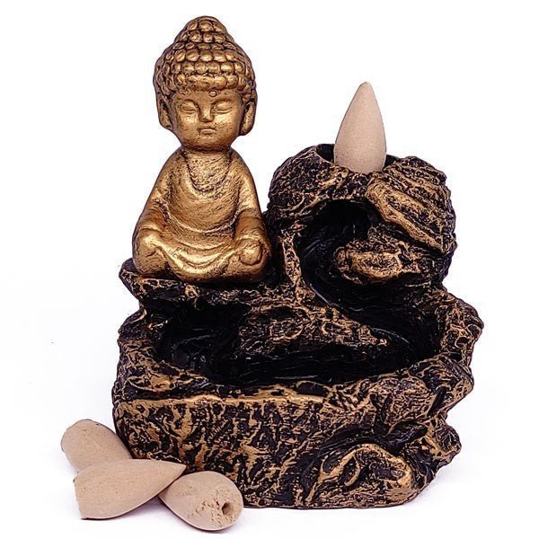 
                  
                    Mini Buddha Smoke Backflow Incense Burner - Flowers to Nepal - FTN
                  
                