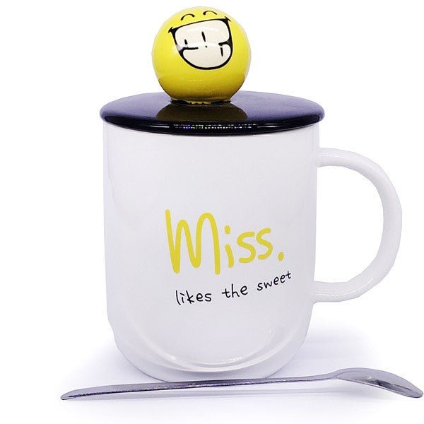 Miss Likes The Sweet White Ceramic Mug - Flowers to Nepal - FTN