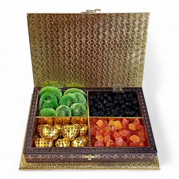 Mixed Dried Fruits with Gourmet Chocolates Box - Flowers to Nepal - FTN