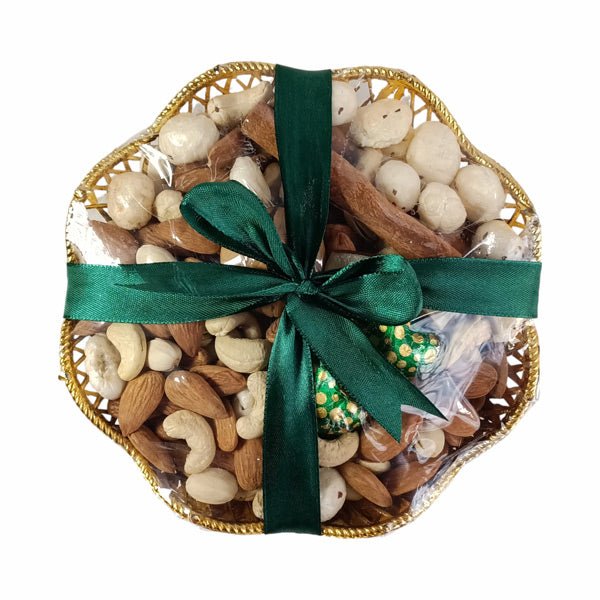 Mixed Dry Nuts Bhai Masala Gift Tray - Flowers to Nepal - FTN