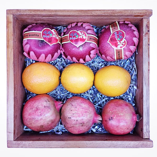 Mixed Fruits in Wooden Box - Flowers to Nepal - FTN