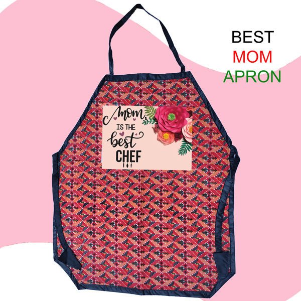 ''Mom is The Best Chef'' Printed Apron - Flowers to Nepal - FTN