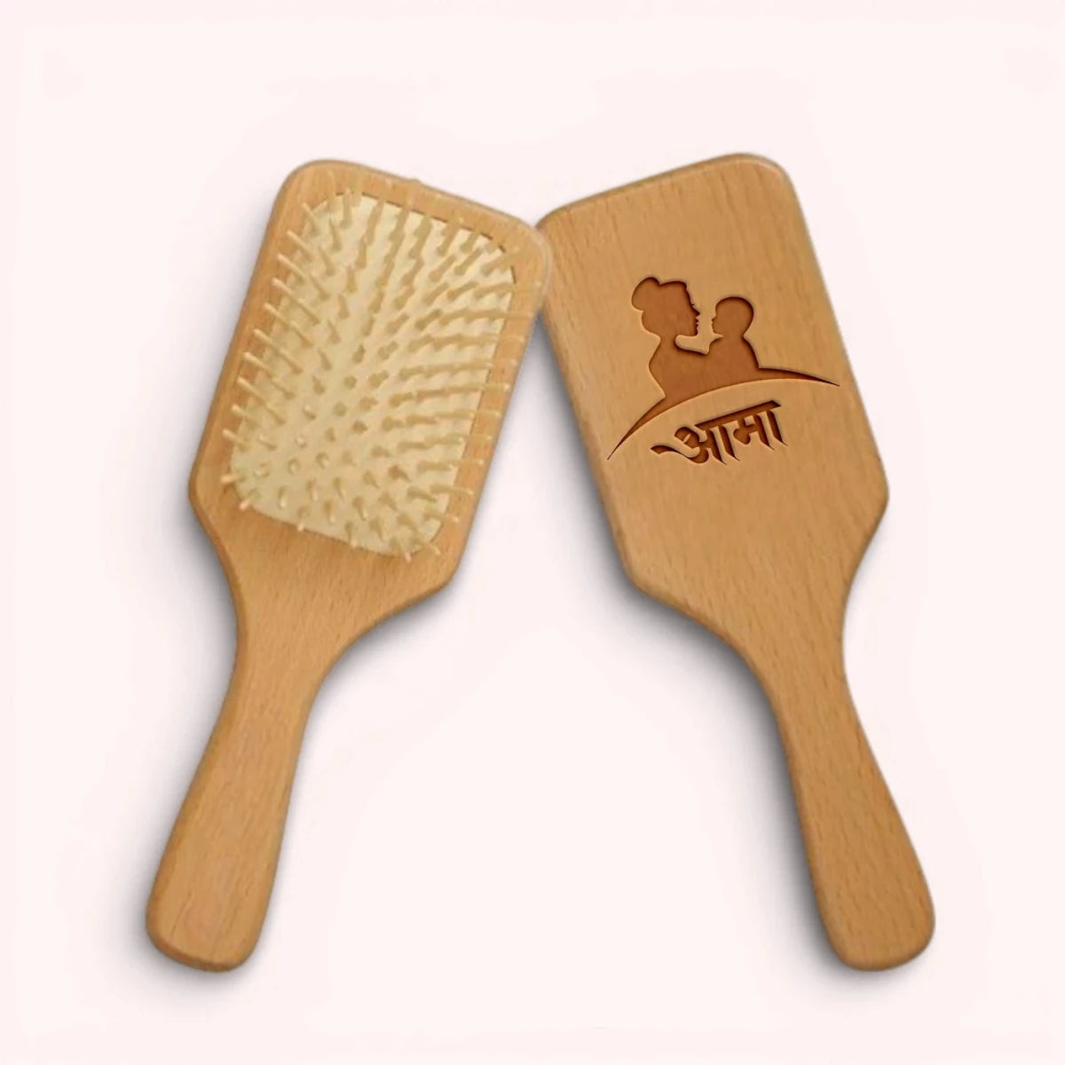 Mother’s Gift – “आमा” Bamboo Hair Brush - Flowers to Nepal - FTN