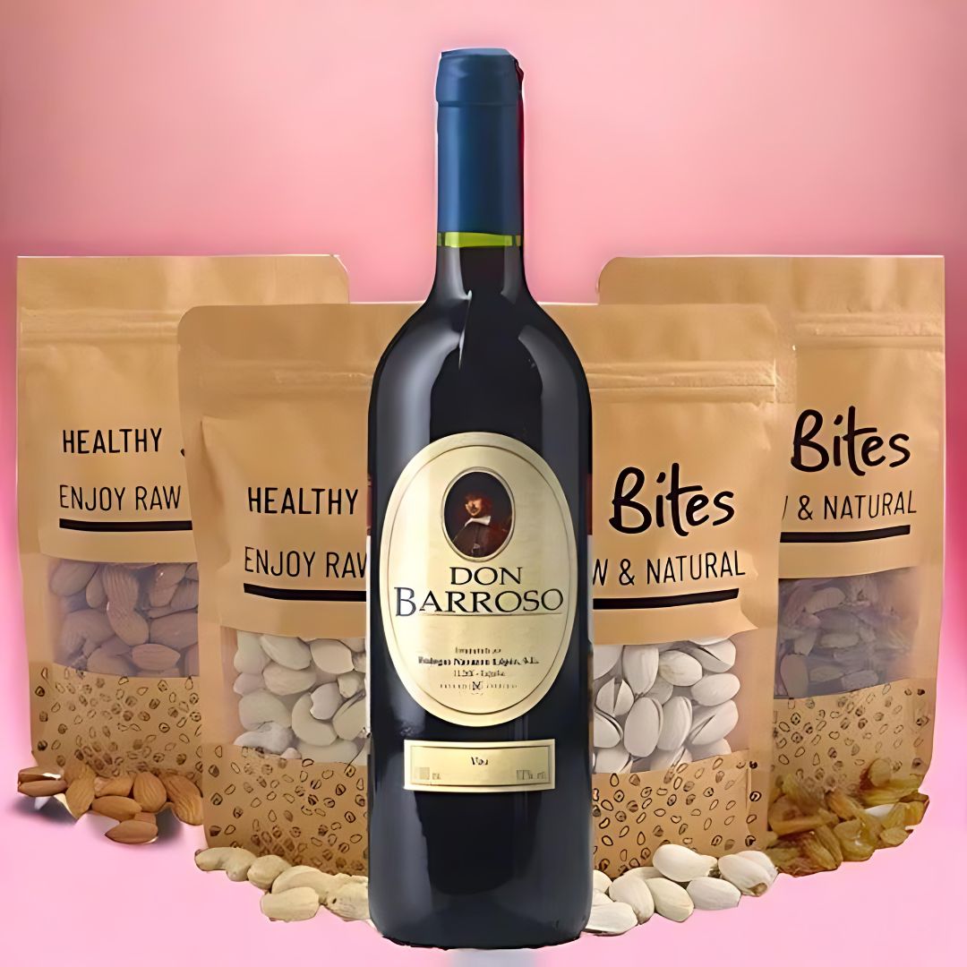 Nature's Best Dry Nuts And Sweet Red Wine From Spain - Flowers to Nepal - FTN