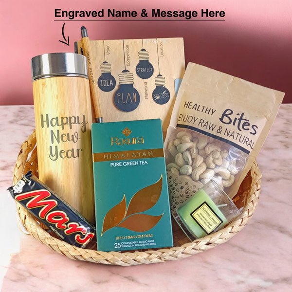 new year personalized gift with snack - Flowers to Nepal - FTN