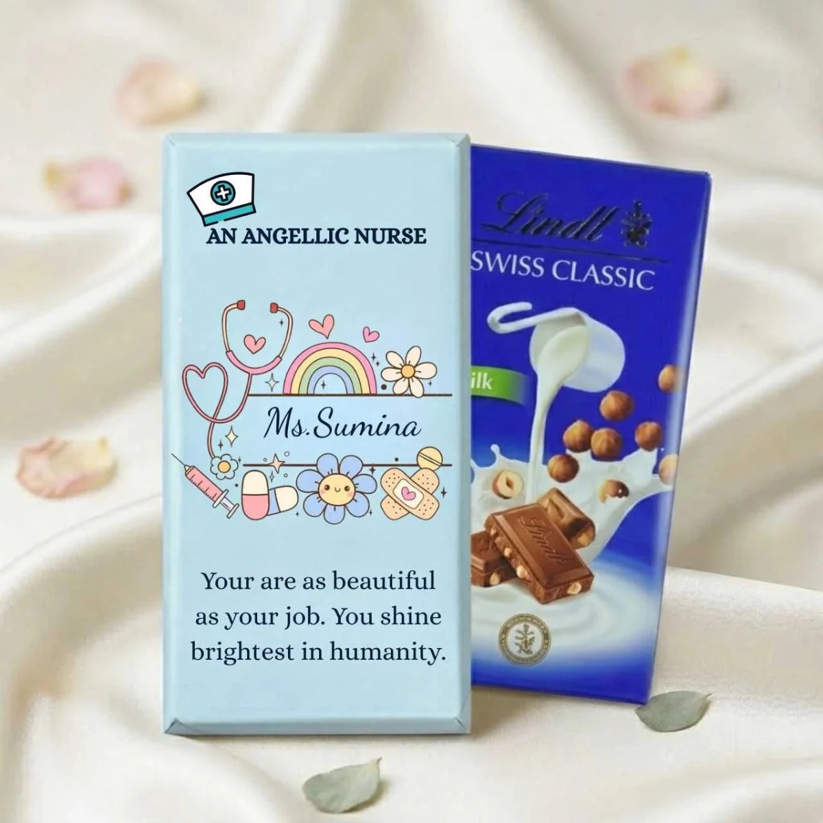 Nurse Appreciation Lindt Chocolate with Custom Name - Flowers to Nepal - FTN