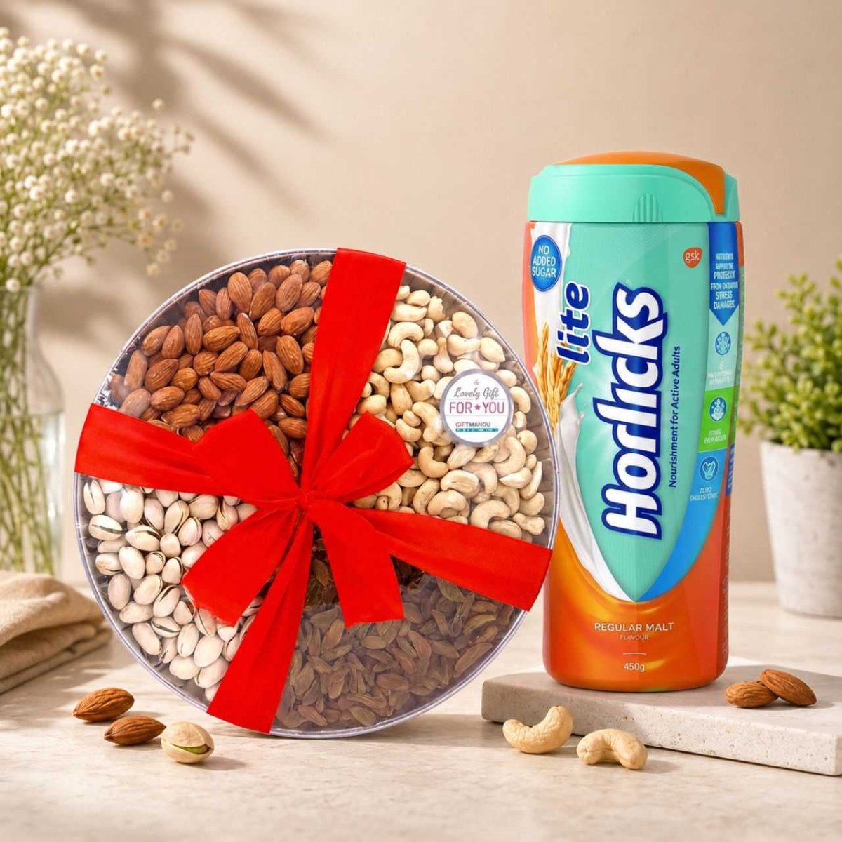 Nutritious Dry Fruits Premium Gift Box - Flowers to Nepal - FTN