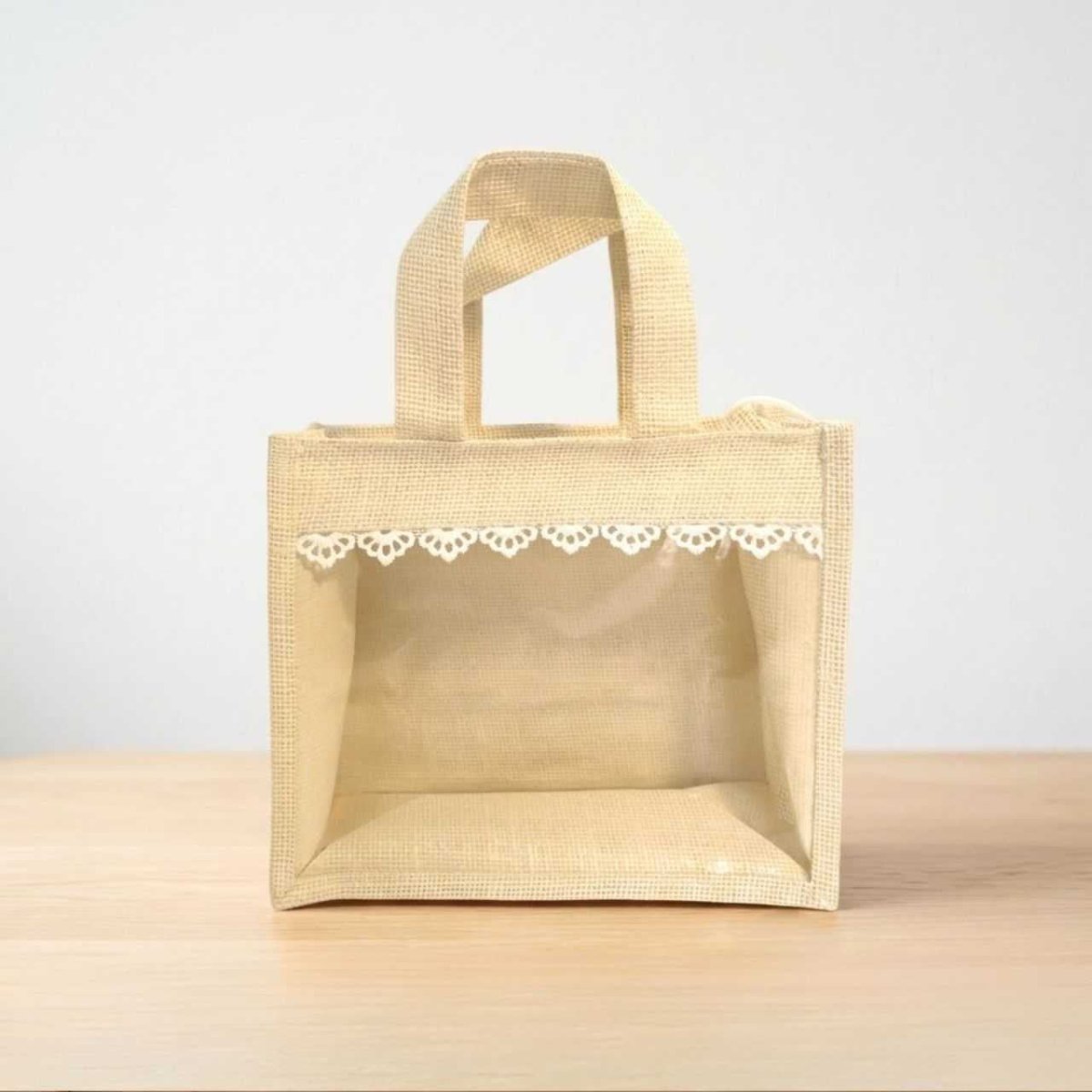 Off - White Jute Storage Bag with Zip - Flowers to Nepal - FTN