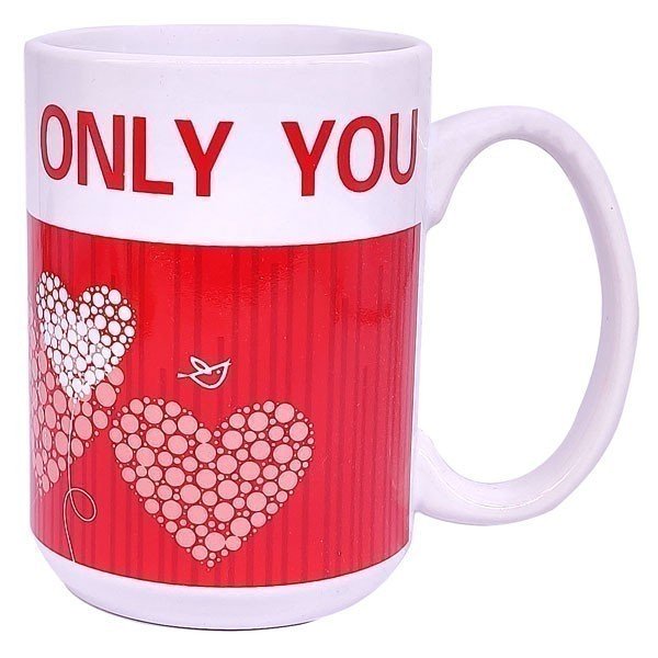 'Only You' Printed Ceramic Love Mug - Flowers to Nepal - FTN