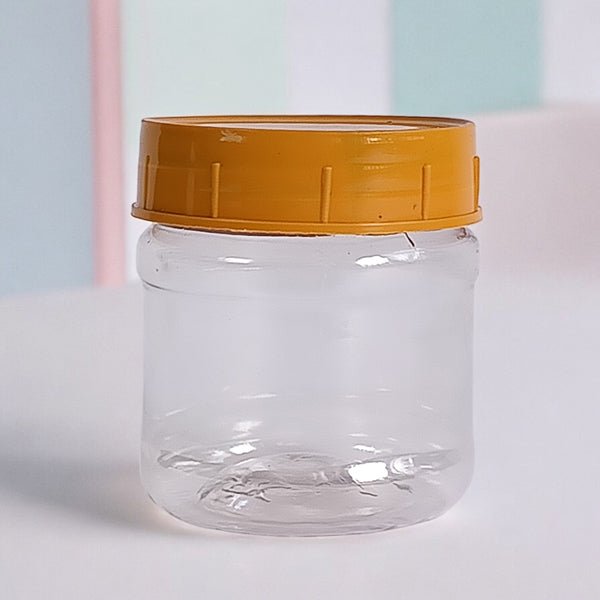 Orange Lid Small Plastic Jar 100ml - Flowers to Nepal - FTN