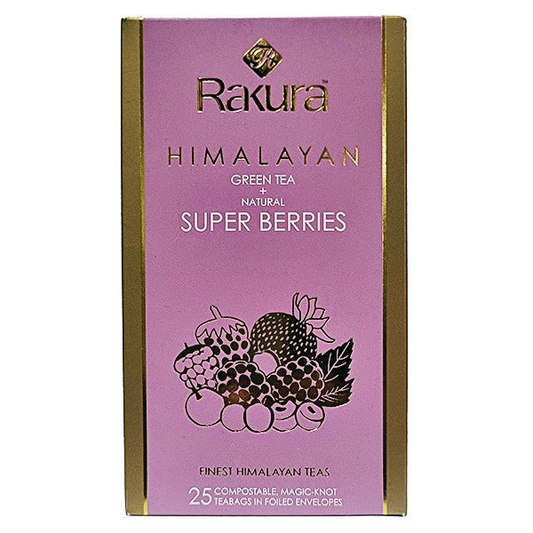 Organic Rakura Super Berries Green Tea Blend - Flowers to Nepal - FTN