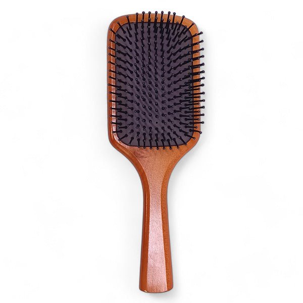 Paddle Wooden Hair Brush - Flowers to Nepal - FTN