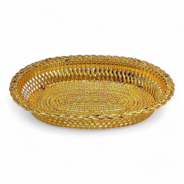 Patterned Oval Decorative Tray - Flowers to Nepal - FTN