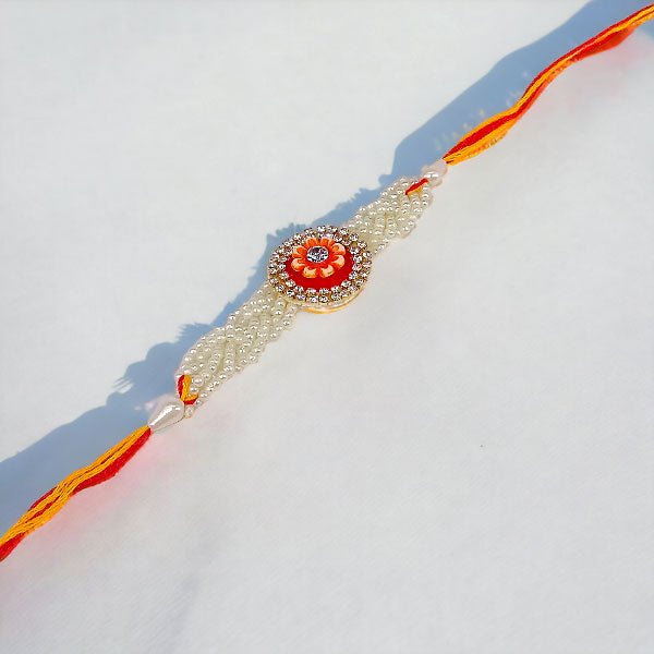 Pearl Design Rakhi Thread - Flowers to Nepal - FTN