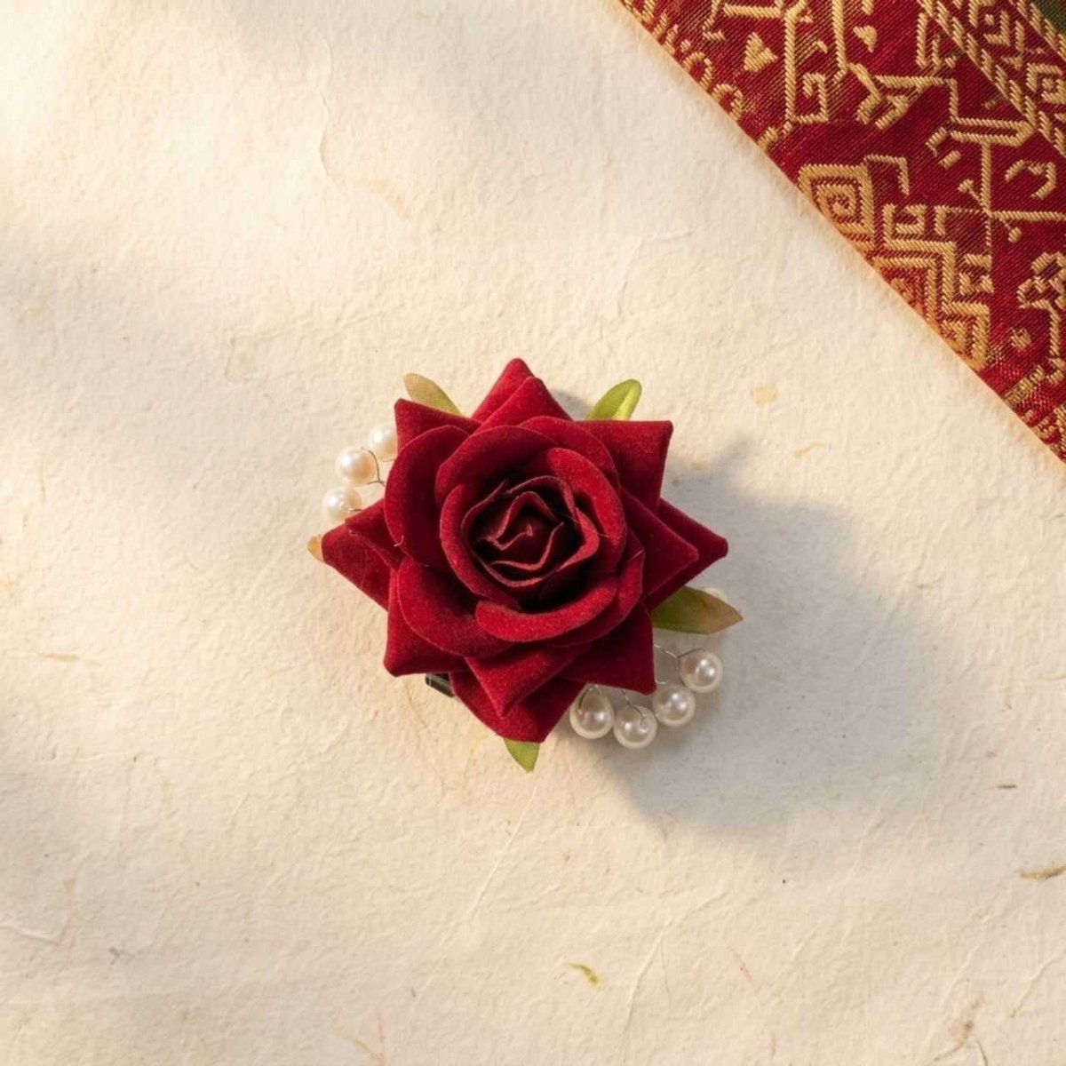 Pearl Detail Floral Hair Clip - Flowers to Nepal - FTN