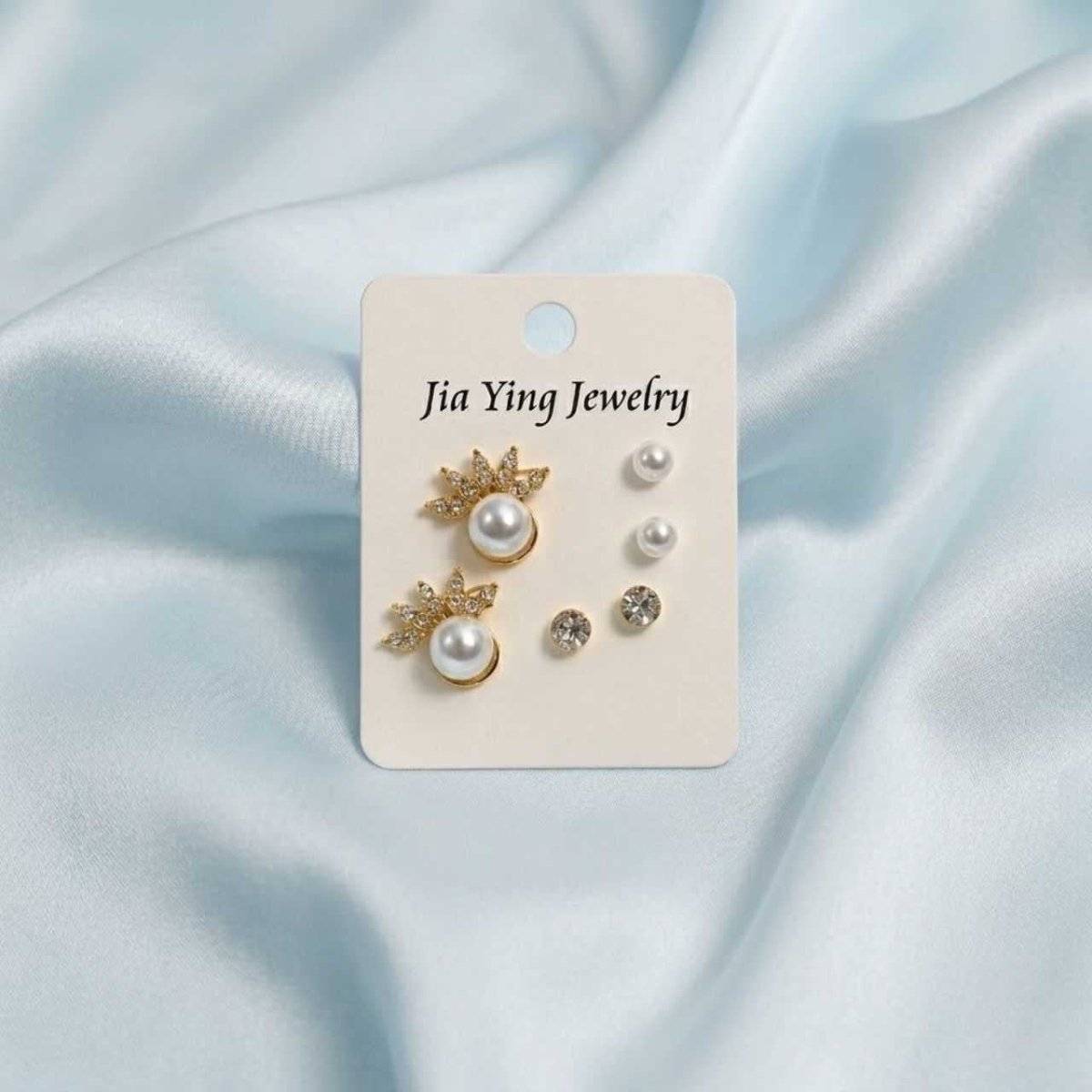 Pearl & Rhinestone Jewelry Trio - Flowers to Nepal - FTN