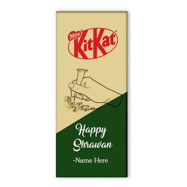 Personalise KitKat 150g with Name Wrapper - Flowers to Nepal - FTN