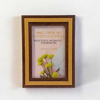 Personalised Brown One Sided Photo Frame - Flowers to Nepal - FTN