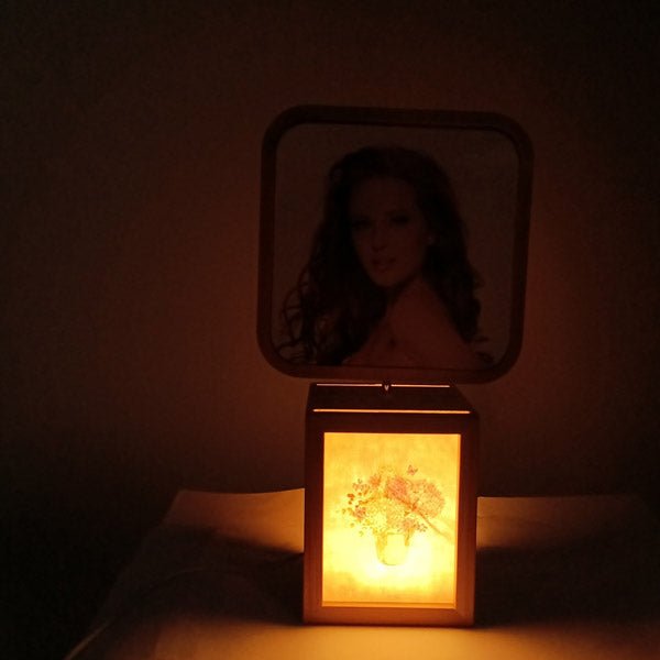 
                  
                    Personalised Lamp Based Rotating Square Photo Frame - Flowers to Nepal - FTN
                  
                