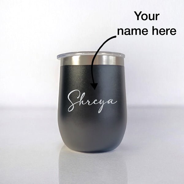 Personalize Insulated Stainless Steel Coffee Mug - Flowers to Nepal - FTN