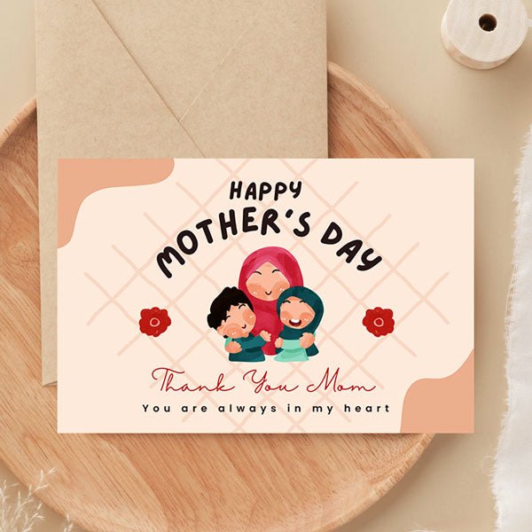 Personalize Mother's Day Greeting Card with "Thank You Mom" - Flowers to Nepal - FTN