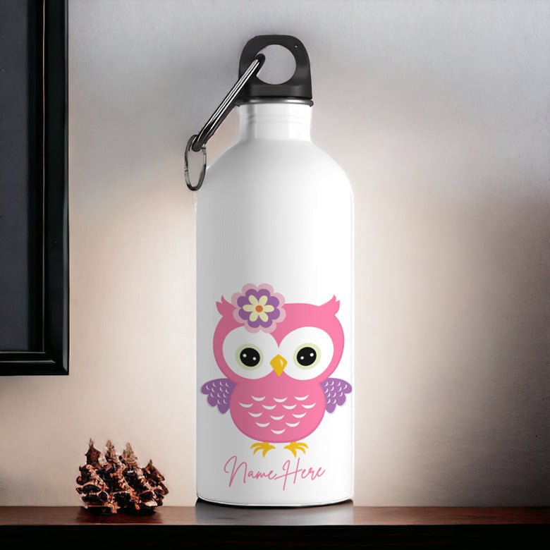 Personalized Baby Owl Water Bottle - Flowers to Nepal - FTN