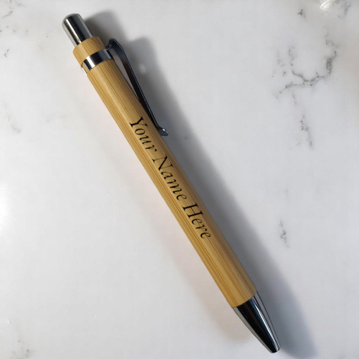 Personalized Bamboo Pen - Flowers to Nepal - FTN