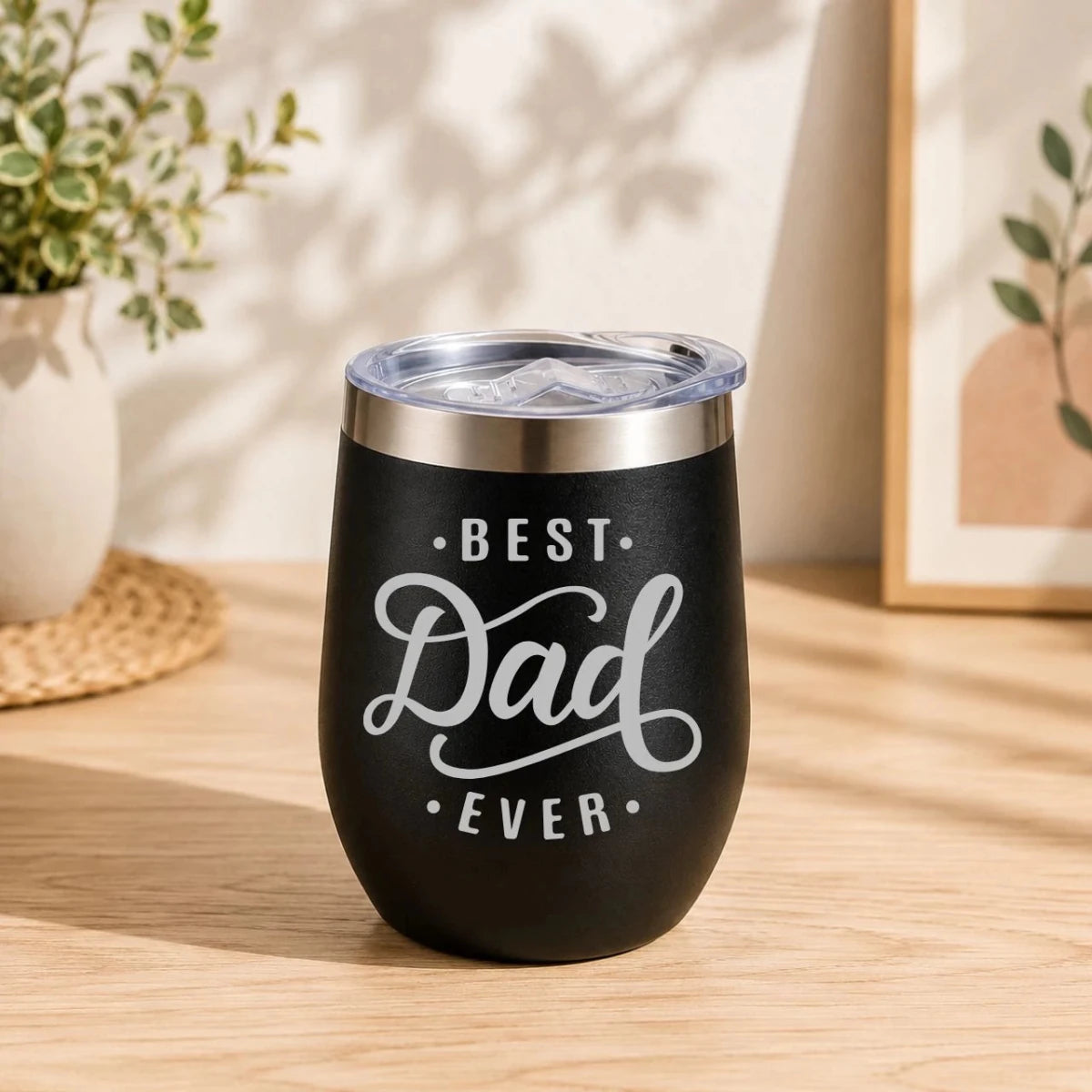 Personalized Best Dad Ever Stainless Steel Tumbler - Flowers to Nepal - FTN
