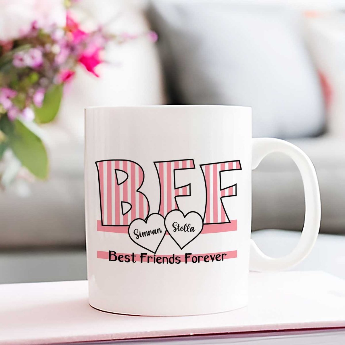 Personalized BFF Keepsake Mug - Flowers to Nepal - FTN