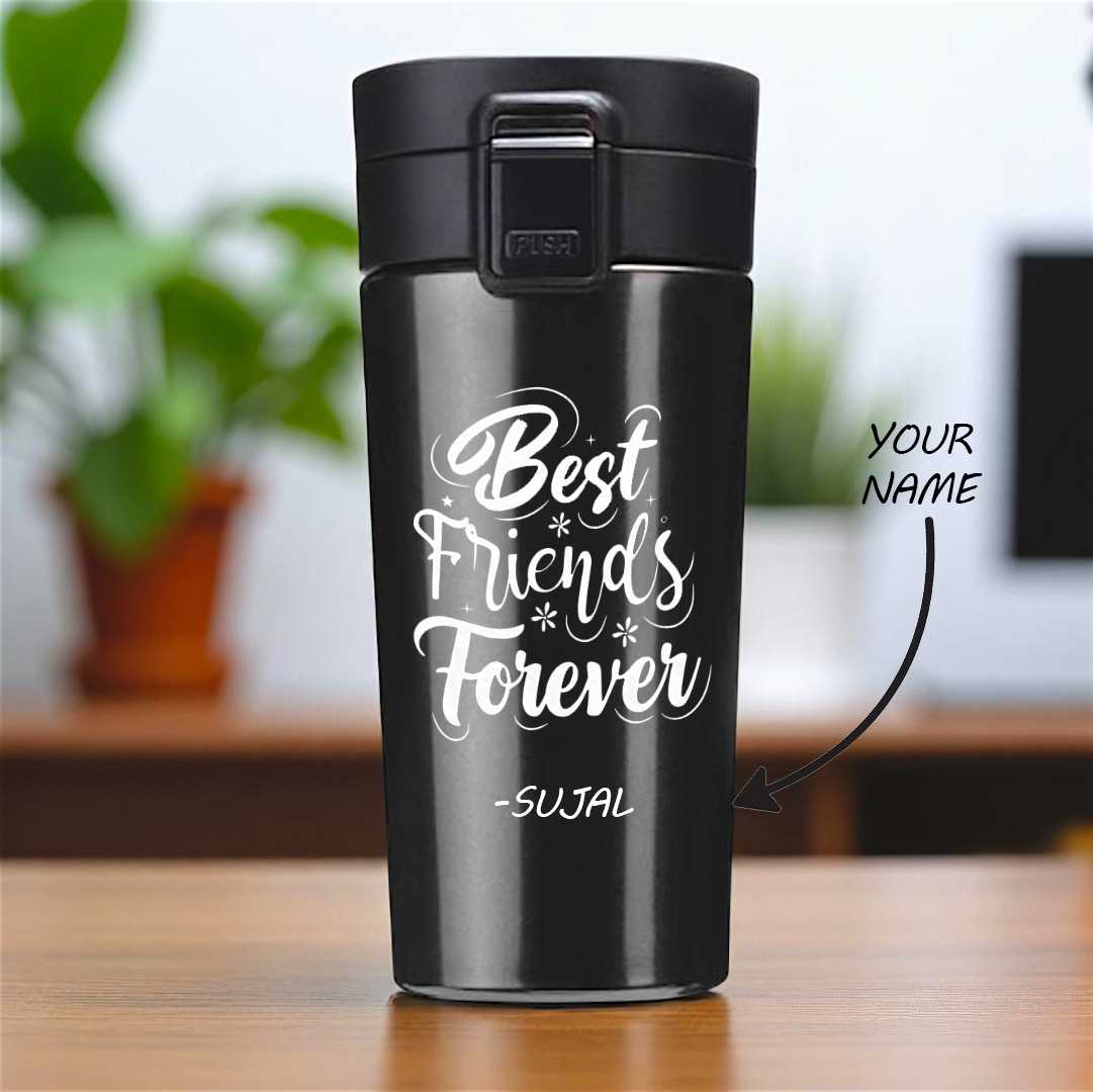 Personalized BFF Vacuum Mug 500ml - Flowers to Nepal - FTN