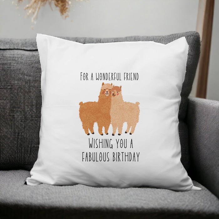 Personalized Birthday Cushion for a Friend - Flowers to Nepal - FTN