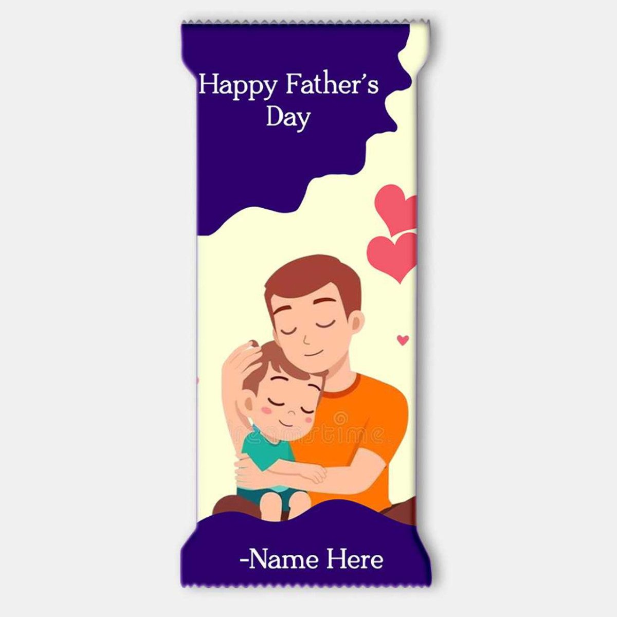 Personalized Dairy Milk Wrapper for Dad - Flowers to Nepal - FTN