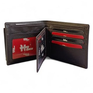 
                  
                    Personalized Dark Brown HZ Leather Wallet with Photo Engraved Box - Flowers to Nepal - FTN
                  
                