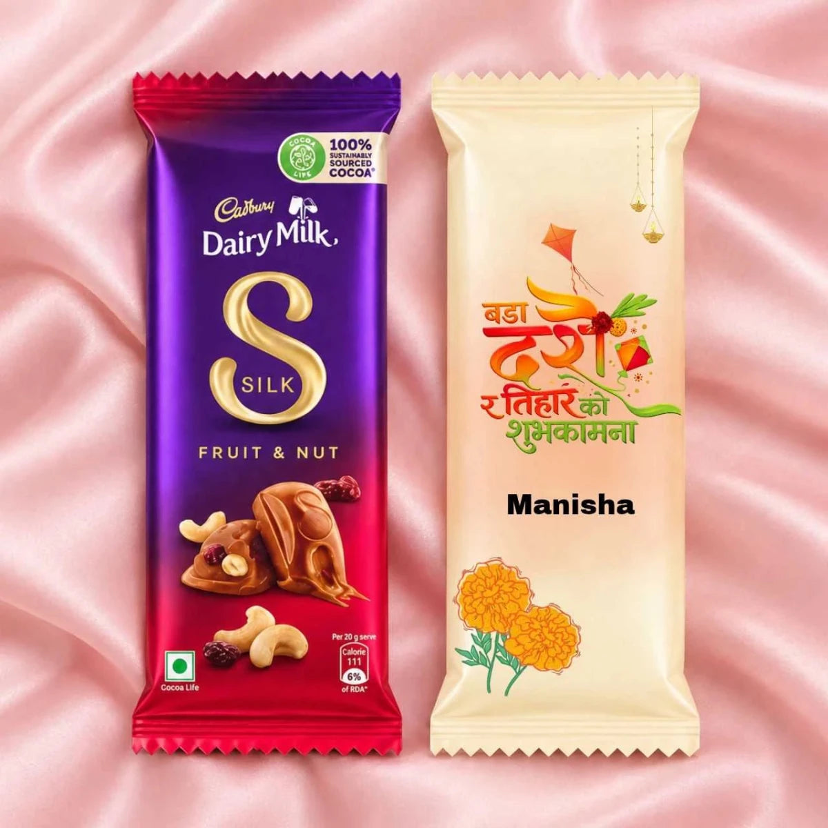 Personalized Dashain & Tihar Chocolate Gift - Flowers to Nepal - FTN