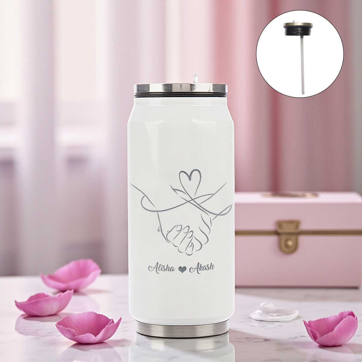 Personalized Engraved Tumbler Gift for Couples With Free Engraved - Flowers to Nepal - FTN