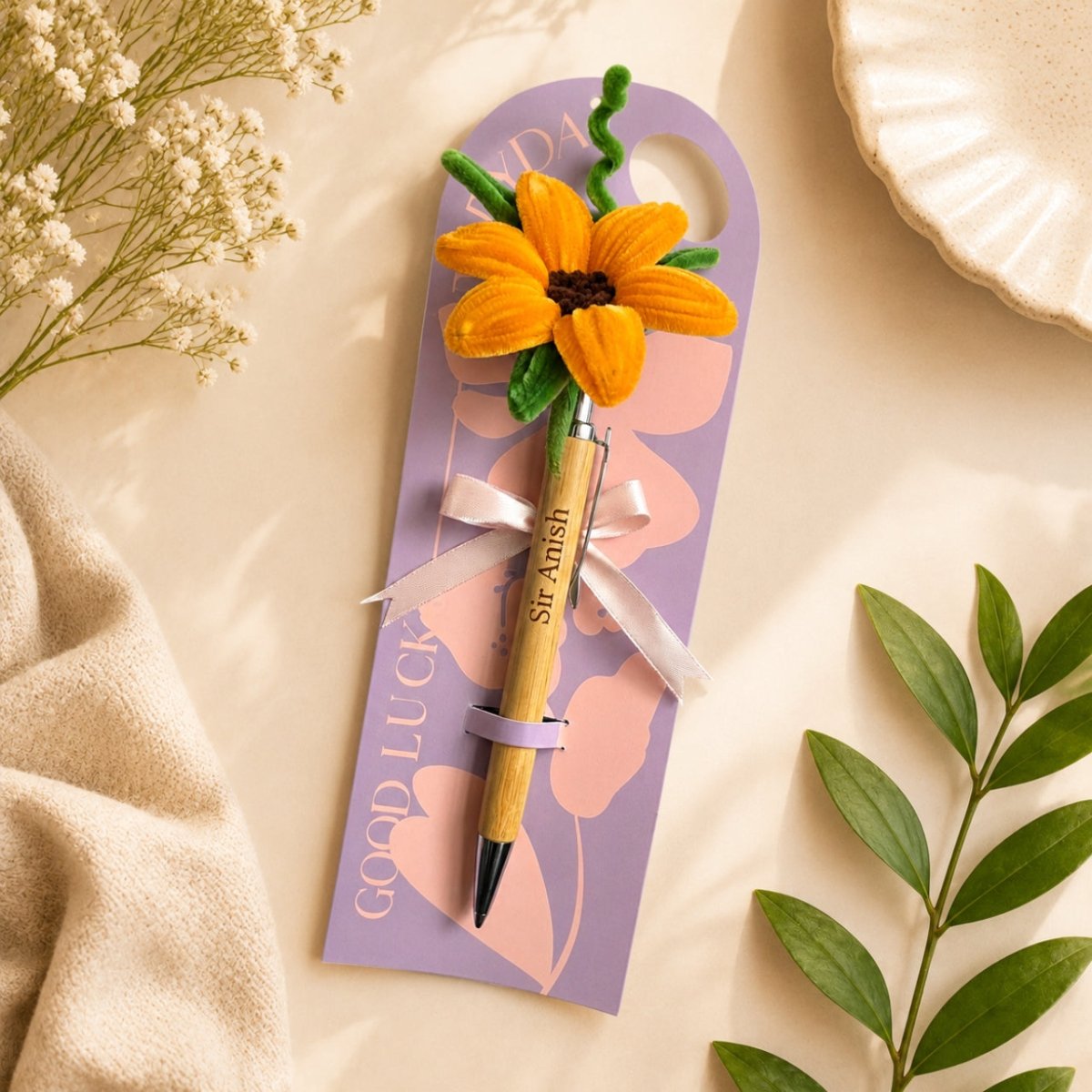 Personalized Floral Pen Gift - Flowers to Nepal - FTN