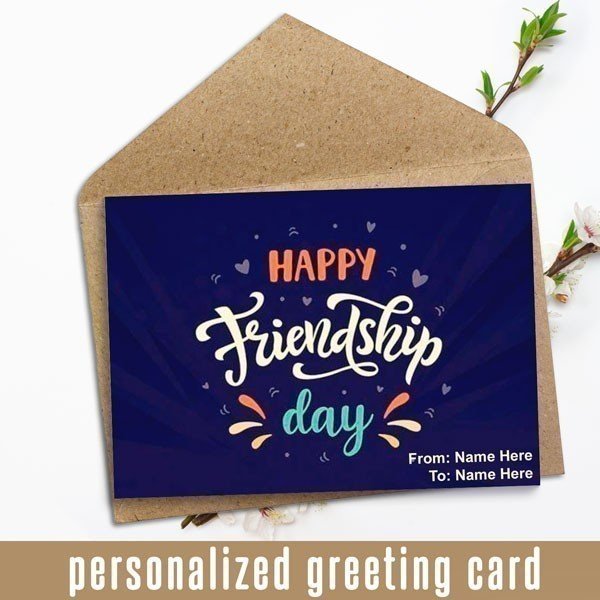 Personalized Friendship Day Greeting Card - Flowers to Nepal - FTN