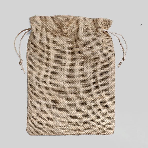 Personalized Golden Jute Pouch - Flowers to Nepal - FTN