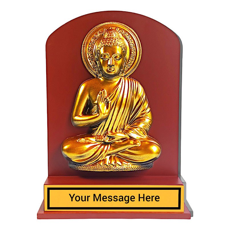 Personalized Golden Lord Buddha Statue 11" - Flowers to Nepal - FTN