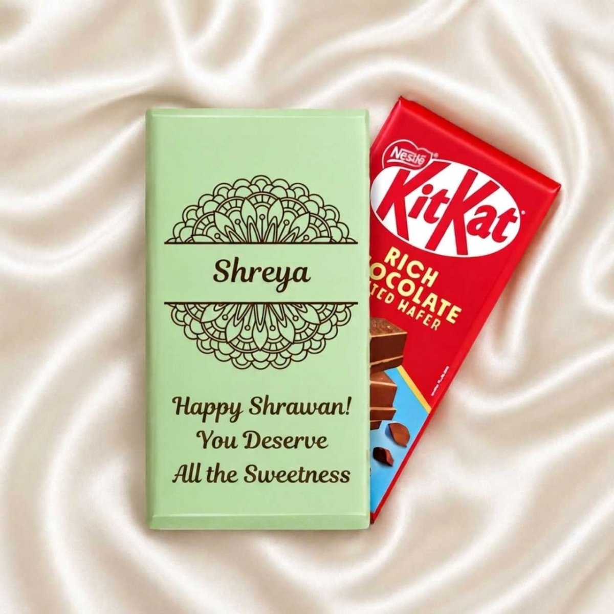 Personalized Happy Shrawan Chocolate Wrapper - Flowers to Nepal - FTN
