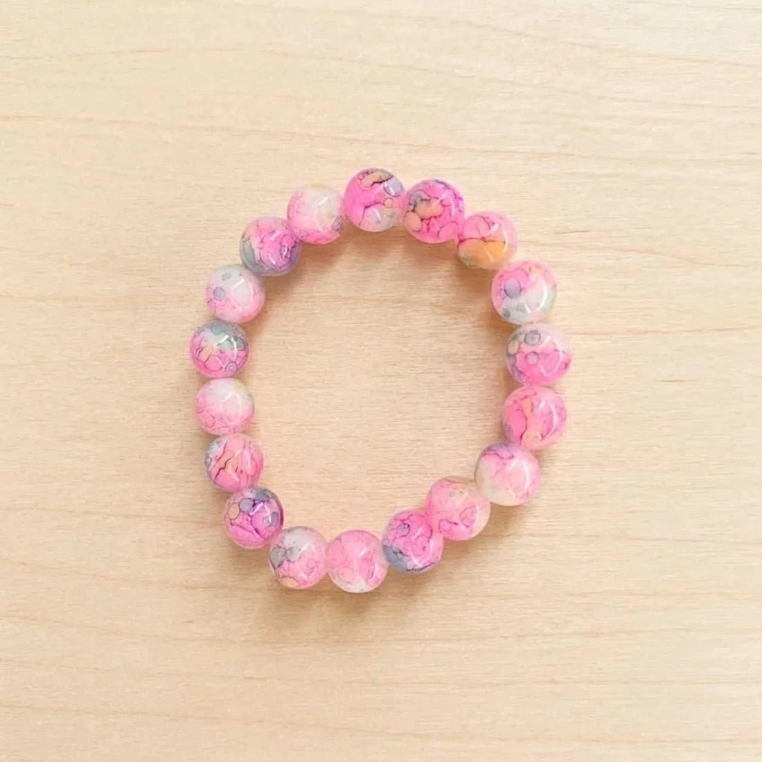Personalized Jewelry Box with Pearl Beaded Bracelet - Flowers to Nepal - FTN