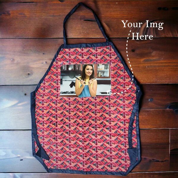 Personalized Kitchen Apron with Image Design - Flowers to Nepal - FTN